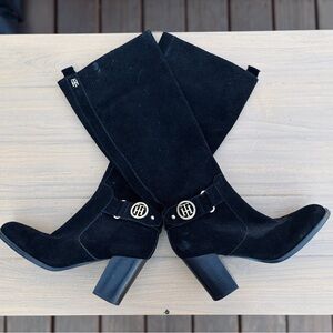 Tommy Hilfiger Black Heeled Boots